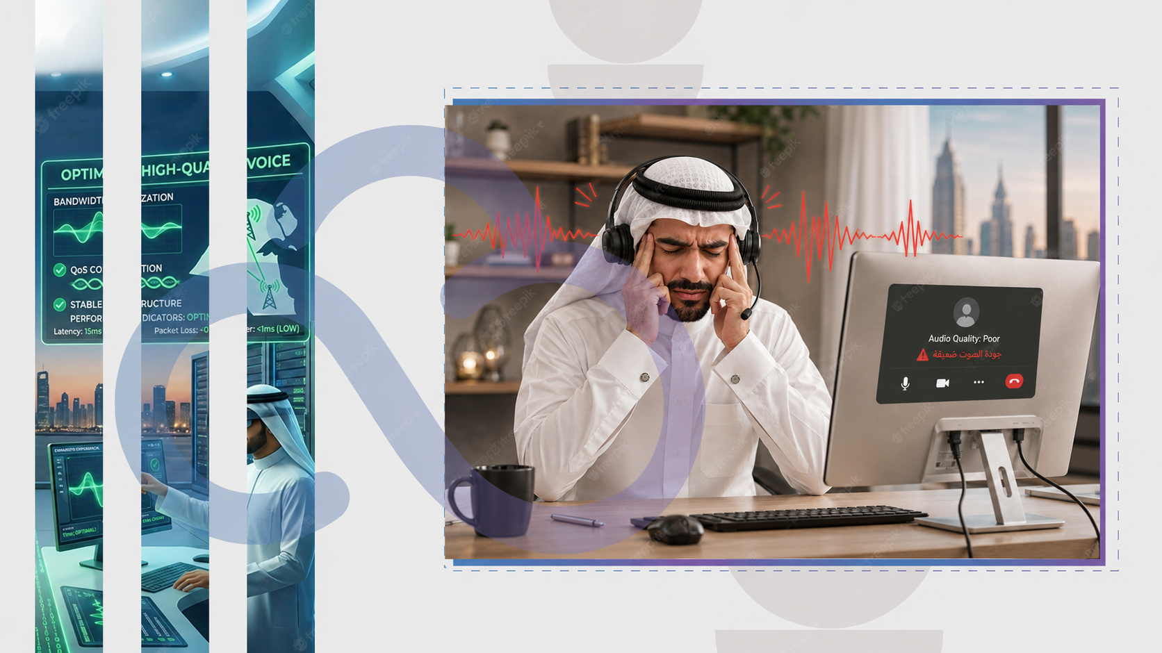 call quality in VoIP جودة الصوت في أنظمة الفويب