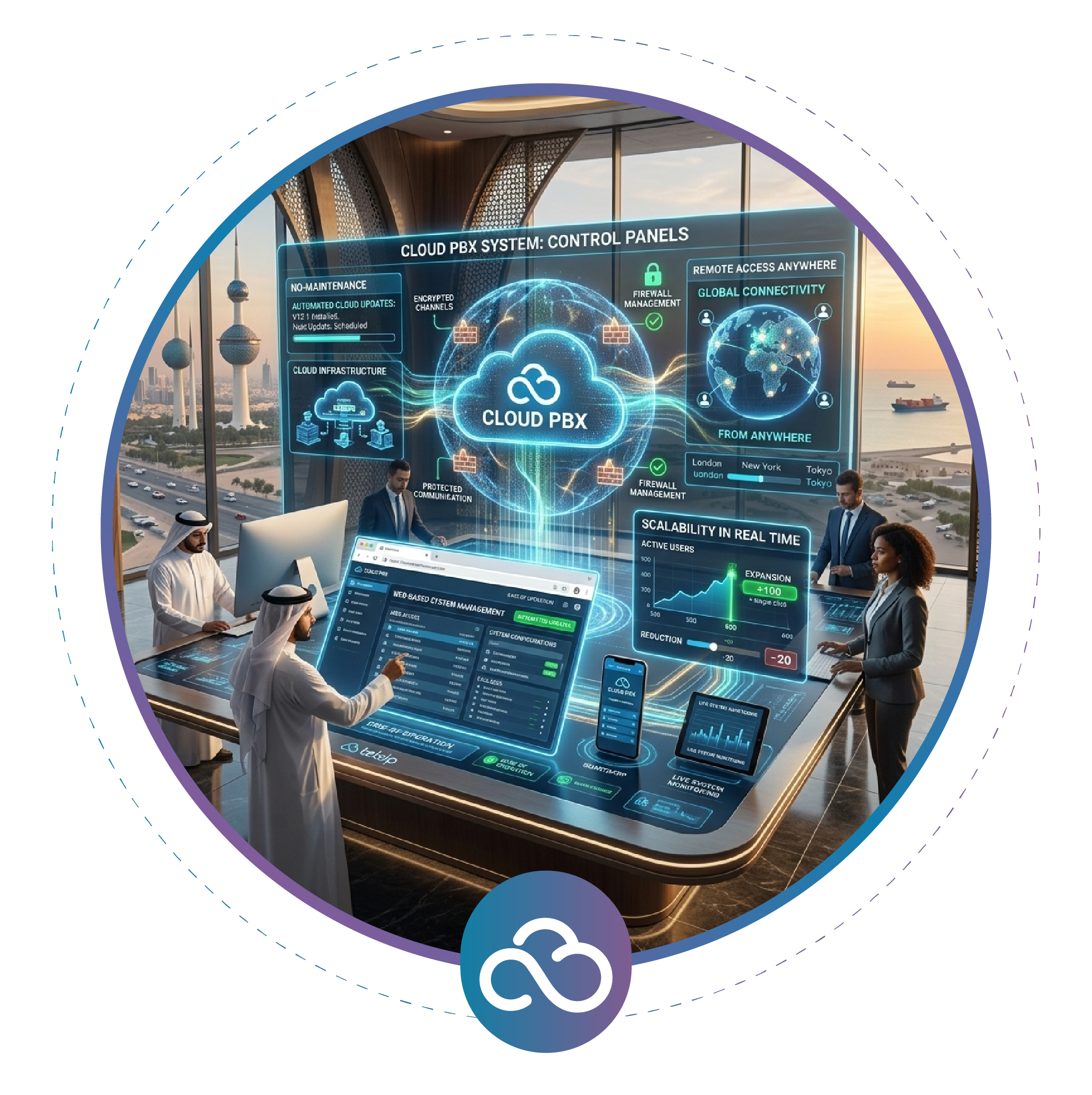 الفوائد التقنية لنظام Cloud PBX